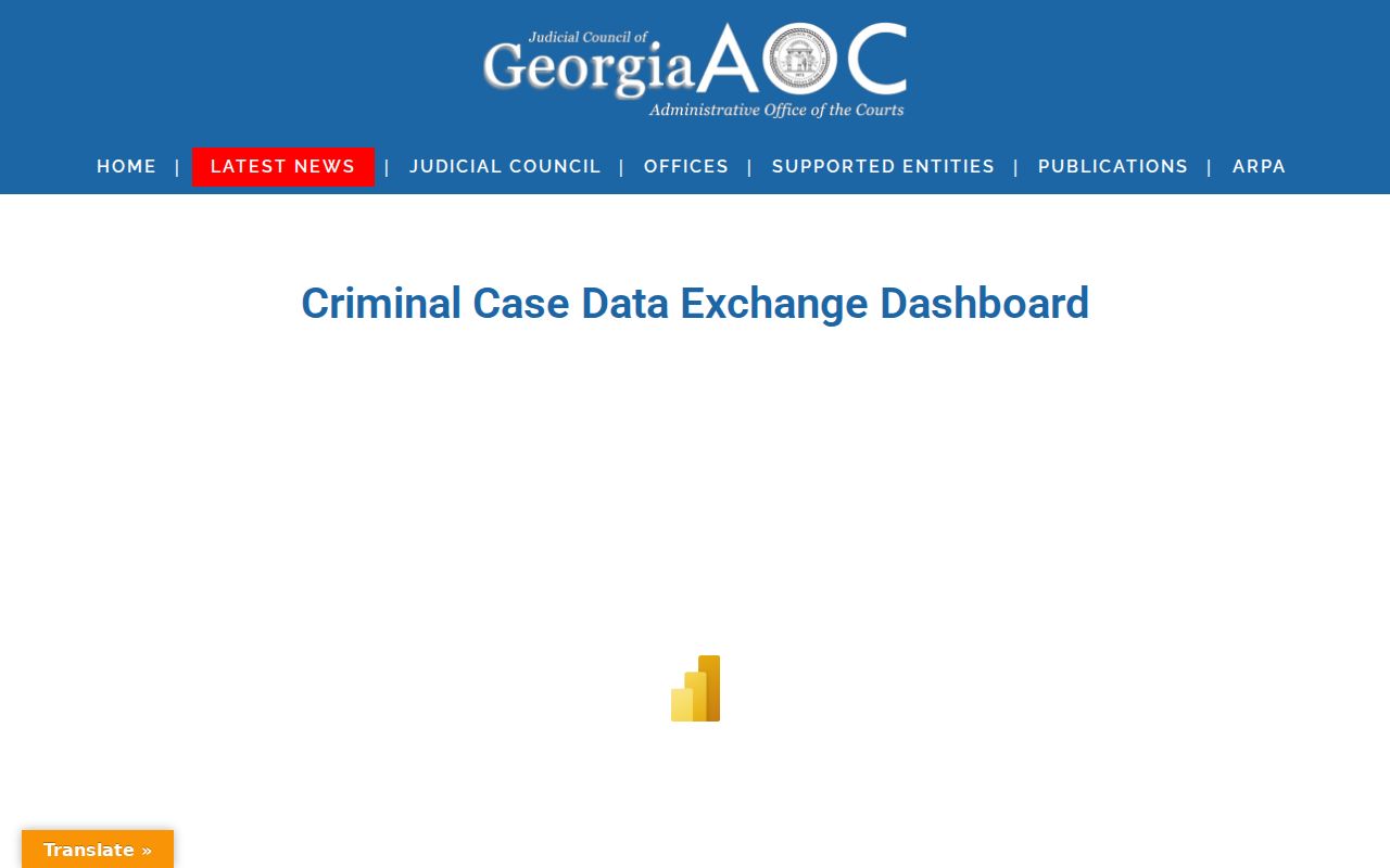 Jenkins County criminal docket reporting through Georgia Criminal Data Exchange