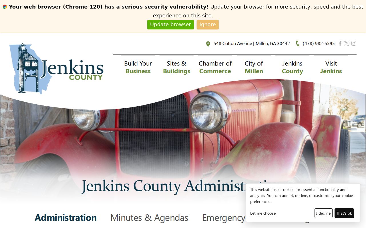 Jenkins County court docket and county administration office distinction